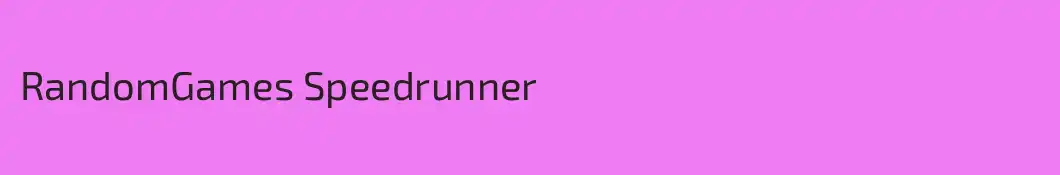 RandomGames Speedrunner